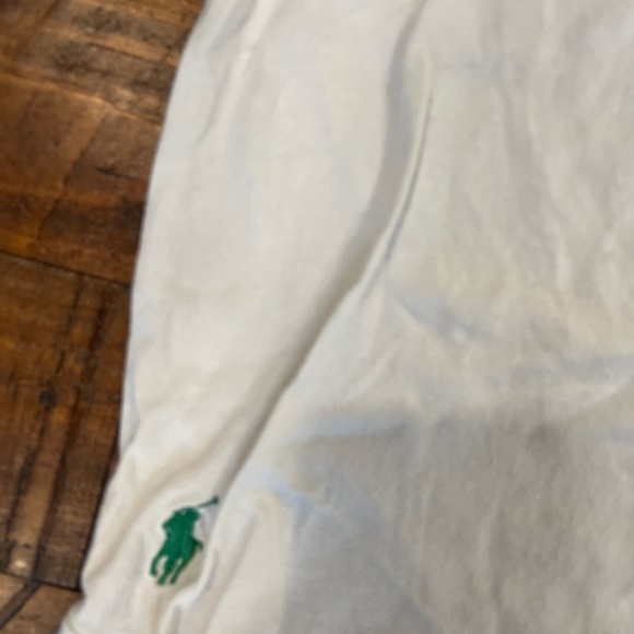 Ralph Lauren Slimfit White Tee with Colorful Polo Script - Picture 2 of 3